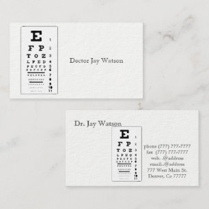Doctor Office Eye Care Destiny Destiny'S Business Card