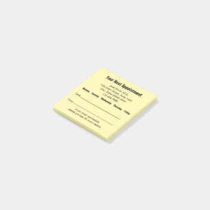 Doctor Office Your Next Appointment Reminder Cream Post-it Notes