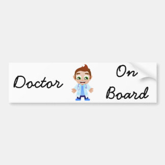 Doctor on Board Bumper Sticker