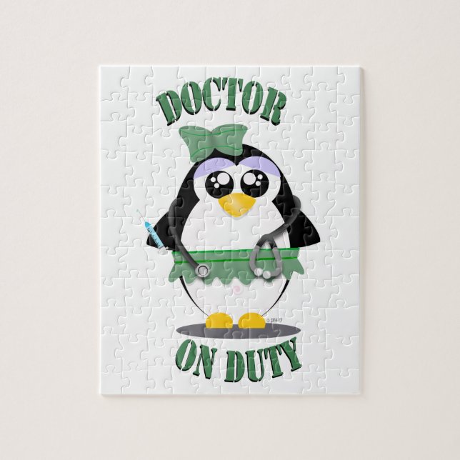 Doctor on Duty Penguin (female) Jigsaw Puzzle (Vertical)