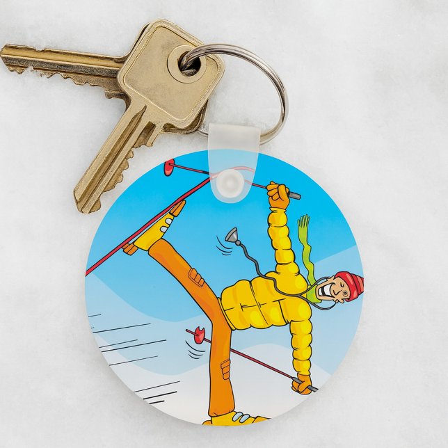 Doctor On Skis Key Ring (Creator Uploaded)