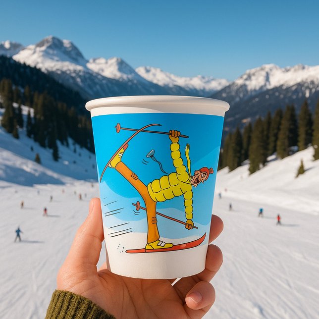 Doctor On Skis Paper Cups (Creator Uploaded)