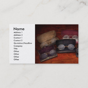 Doctor - Optometrist - Array of Opticals Business Card