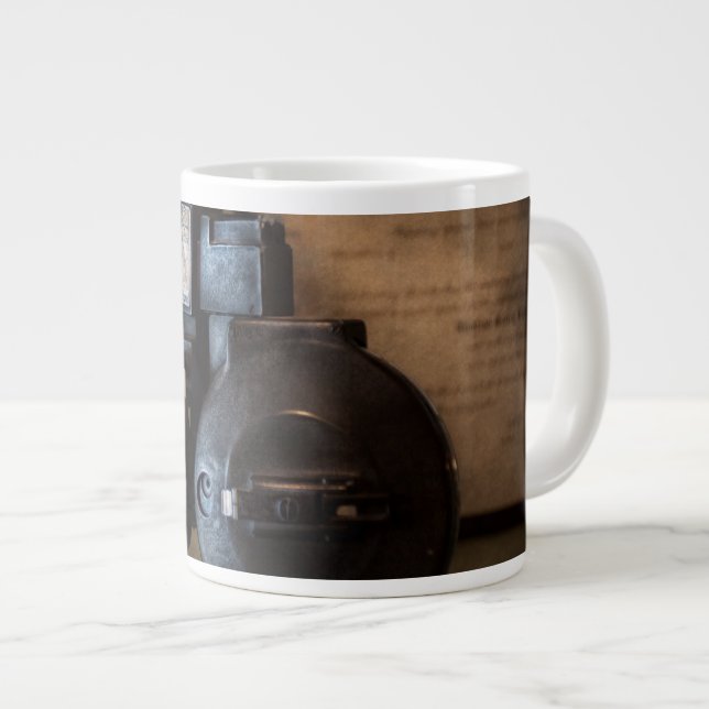 Doctor - Optometry - An old phoropter Large Coffee Mug (Front Right)