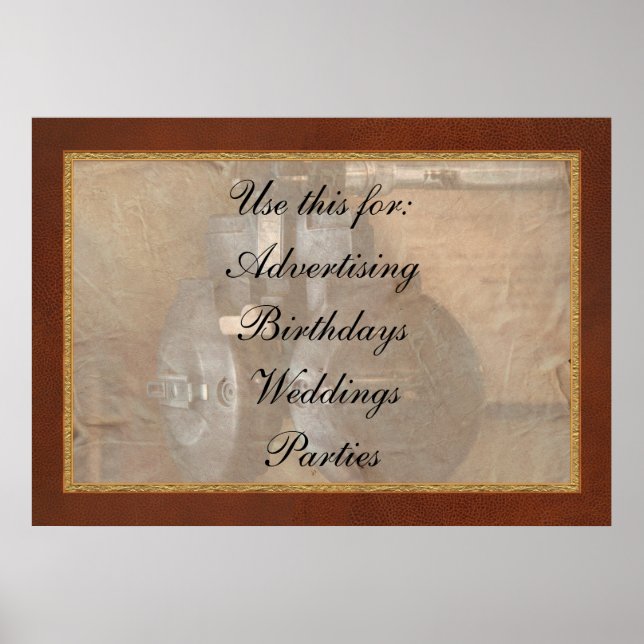 Doctor - Optometry - An old phoropter Poster (Front)