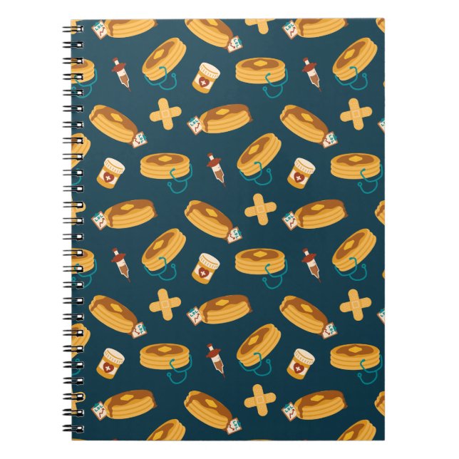 Doctor Pancakes Navy Notebook (Front)
