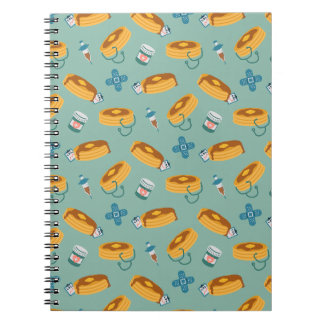 Doctor Pancakes Pale Green Notebook