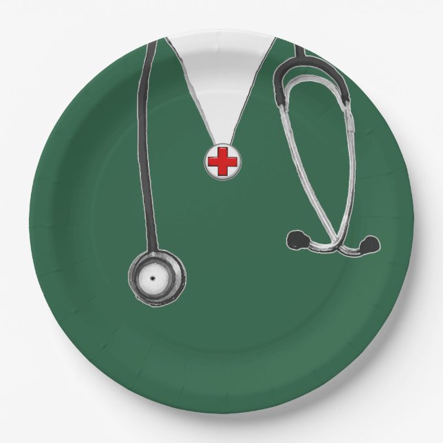 Doctor Party Paper Plate (Front)