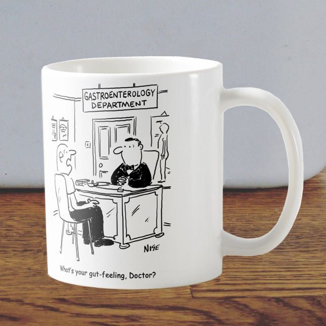 Doctor & Patient in Doctor's Surgery - Gut Feeling Coffee Mug (Creator Uploaded)