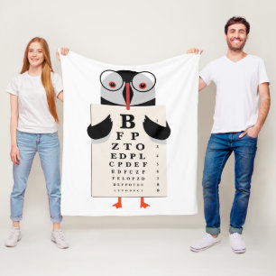 Doctor Penguin Fleece Blanket