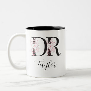Doctor Personalized Gifts For Her Dr Graduation Two-Tone Coffee Mug