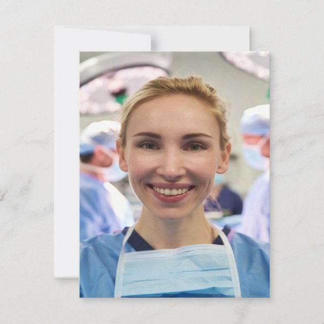 Doctor Photo Customize Personalize Card (Front)
