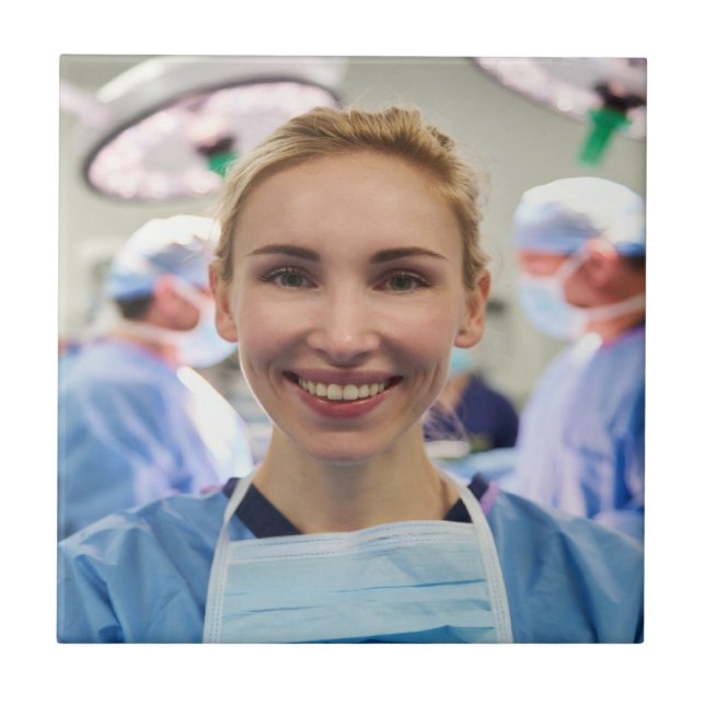 Doctor Photo Customize Personalize Ceramic Tile (Front)