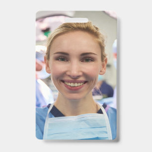 Doctor Photo Customize Personalize ID Badge