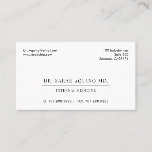 Doctor Physician Business Card