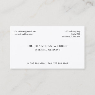 Doctor Physician Business Card