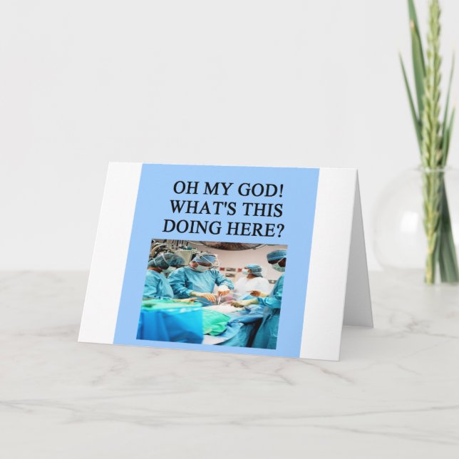 DOCTOR physician joke Card (Front)