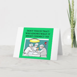 doctor physician surgeon joke card