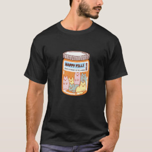 Doctor Prescribes Kitten Cat Happy Pills Bottle Jo T-Shirt
