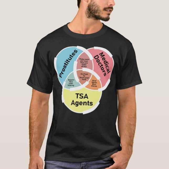 Doctor Prostitute TSA Sarcastic And Unemployed Gif T-Shirt (Front)