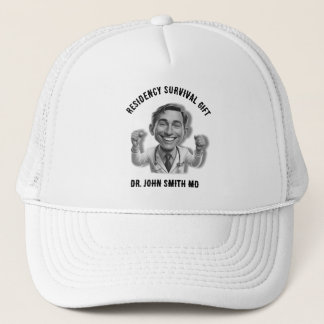 DOCTOR Residency Survival Gifts CARTOON Trucker Hat