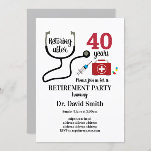 Doctor retirement invitation