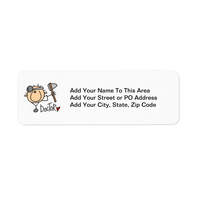 Doctor Return Address Label (Front)