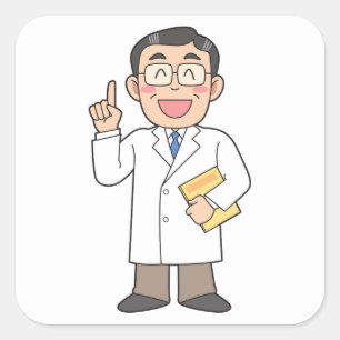 Doctor Square Sticker