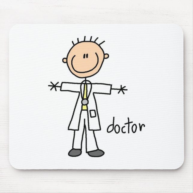 Doctor Stick Figure Mousepad (Front)