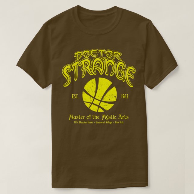 Doctor Strange Gold Print T-Shirt (Design Front)