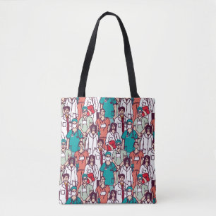 Doctor & Surgeon Pattern Tote Bag