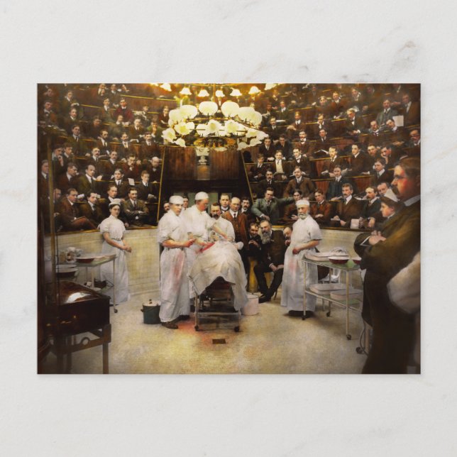 Doctor - Surgeon - Standing room only 1902 Postcard (Front)