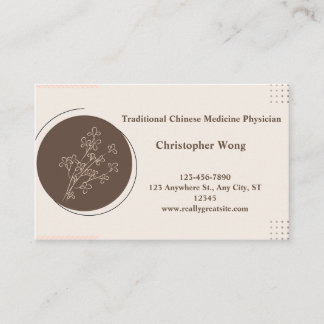 Doctor/Traditional Chinese Medicine Physician  Business Card