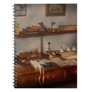 Doctor - Vet - The desk of a Veterinarian Notebook