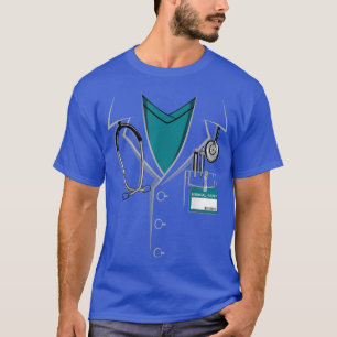 Doctor White Lab Coat  Halloween Costume  T-Shirt