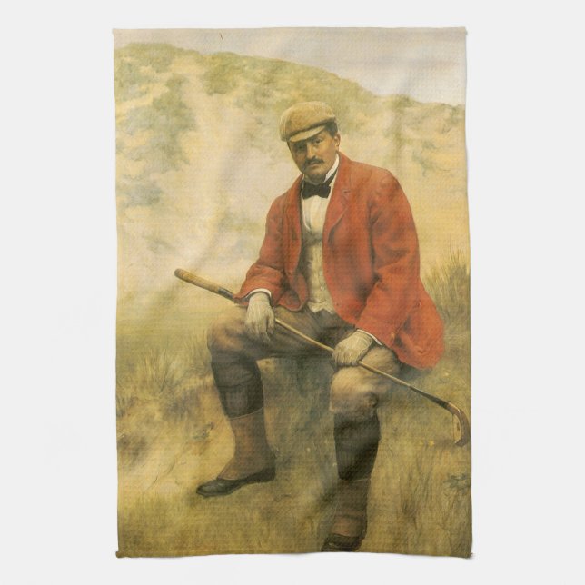 Doctor William Laidlaw Purves Portrait by Collier Tea Towel (Vertical)