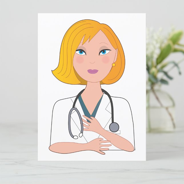 Doctor With A Stehoscope Invitations (Creator Uploaded)