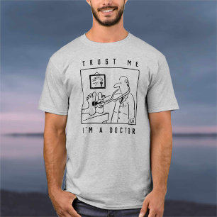 Doctor with Stethoscope Checking Feet T-Shirt