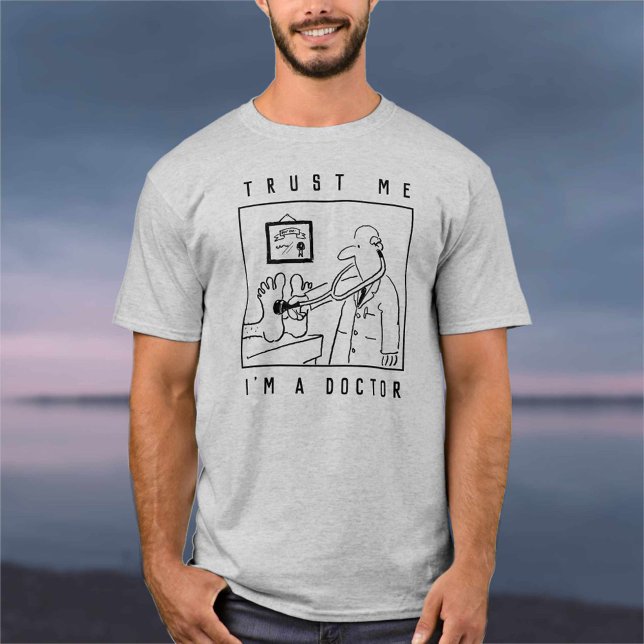 Doctor with Stethoscope Checking Feet T-Shirt (Creator Uploaded)