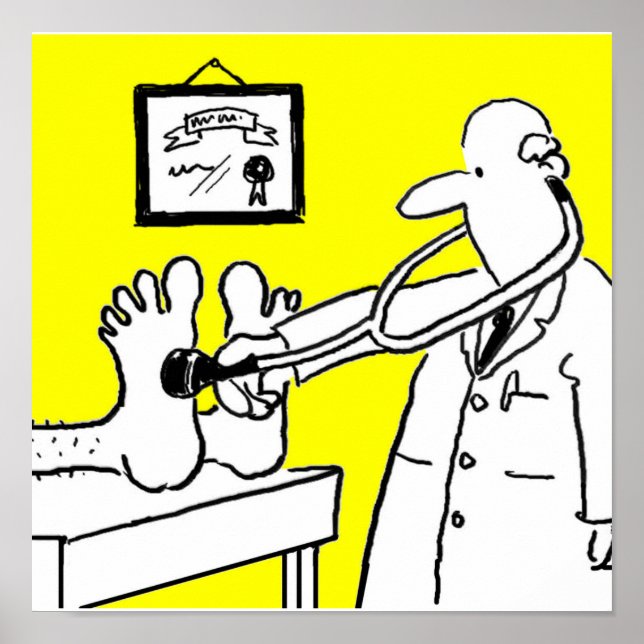 Doctor with Stethoscope Poster (Front)