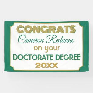 Doctorate Degree Congrats! Personalized banner