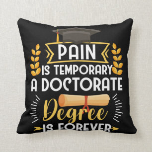Doctorate Dissertation Defense PhD Graduation Cushion