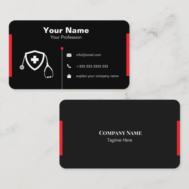 doctored  customich Business Card (Front/Back)