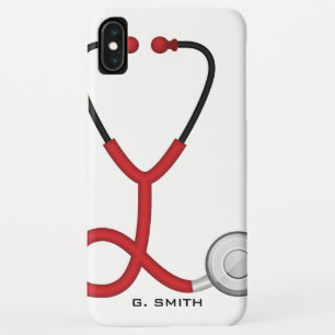 Doctors and Nurses   Name on Medical Stethoscope iPhone XS Max Case