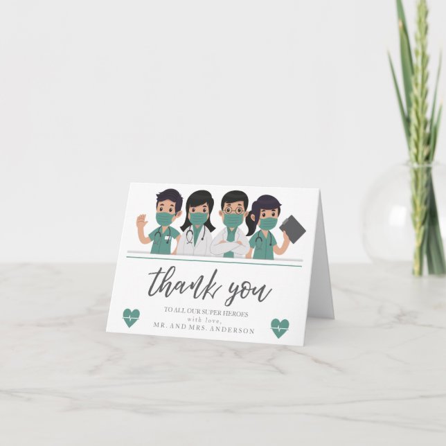Doctors and Nurses Thank you card (Front)