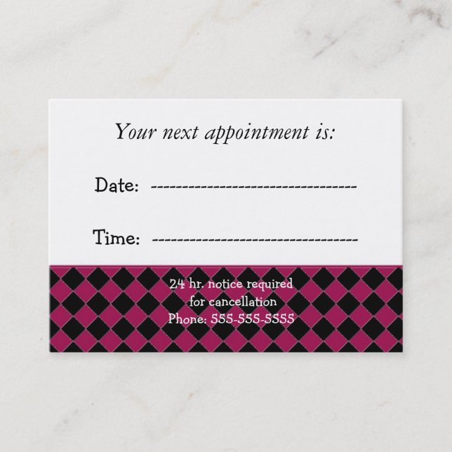 Doctors Appointment Card (Front)