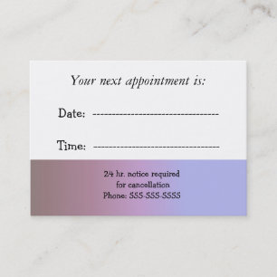 Doctors Appointment Card