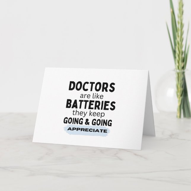 Doctors are like .... - thank you card (Front)