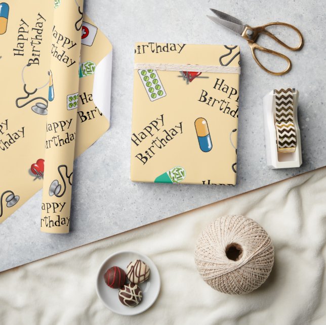  Doctor's birthday   Wrapping Paper (Crafts)