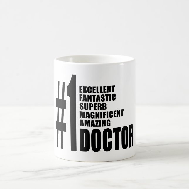 Doctors Birthdays Gifts : Number One Doctor Coffee Mug (Center)